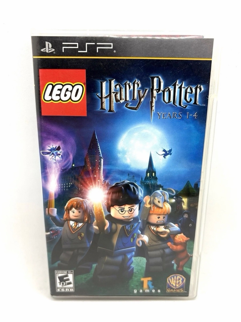 The product is a Sony PSP game titled LEGO Harry Potter: Years 1-4, part of the